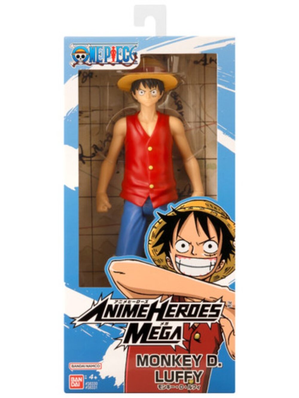 Bandai One Piece Anime Heroes Mega Monkey D. Luffy 12" Action Figure *New Sealed